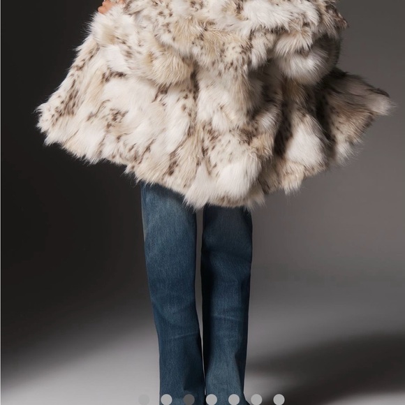 Anthropology, Pilcro Faux Fur Teddy Jacket - Cream and Brown - Picture 13 of 15
